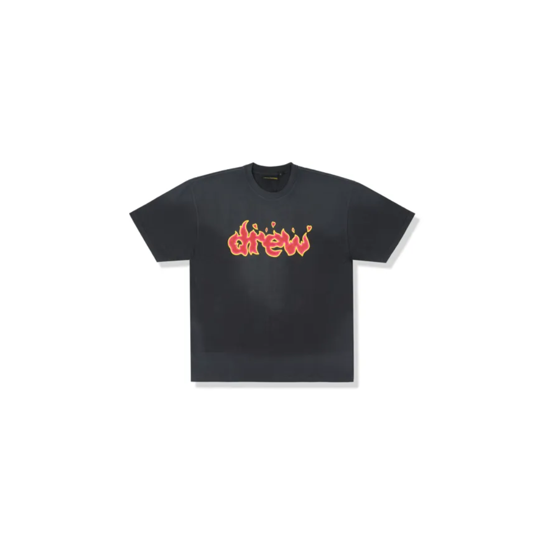 Drew House Short Sleeve Tee Faded Lit Black