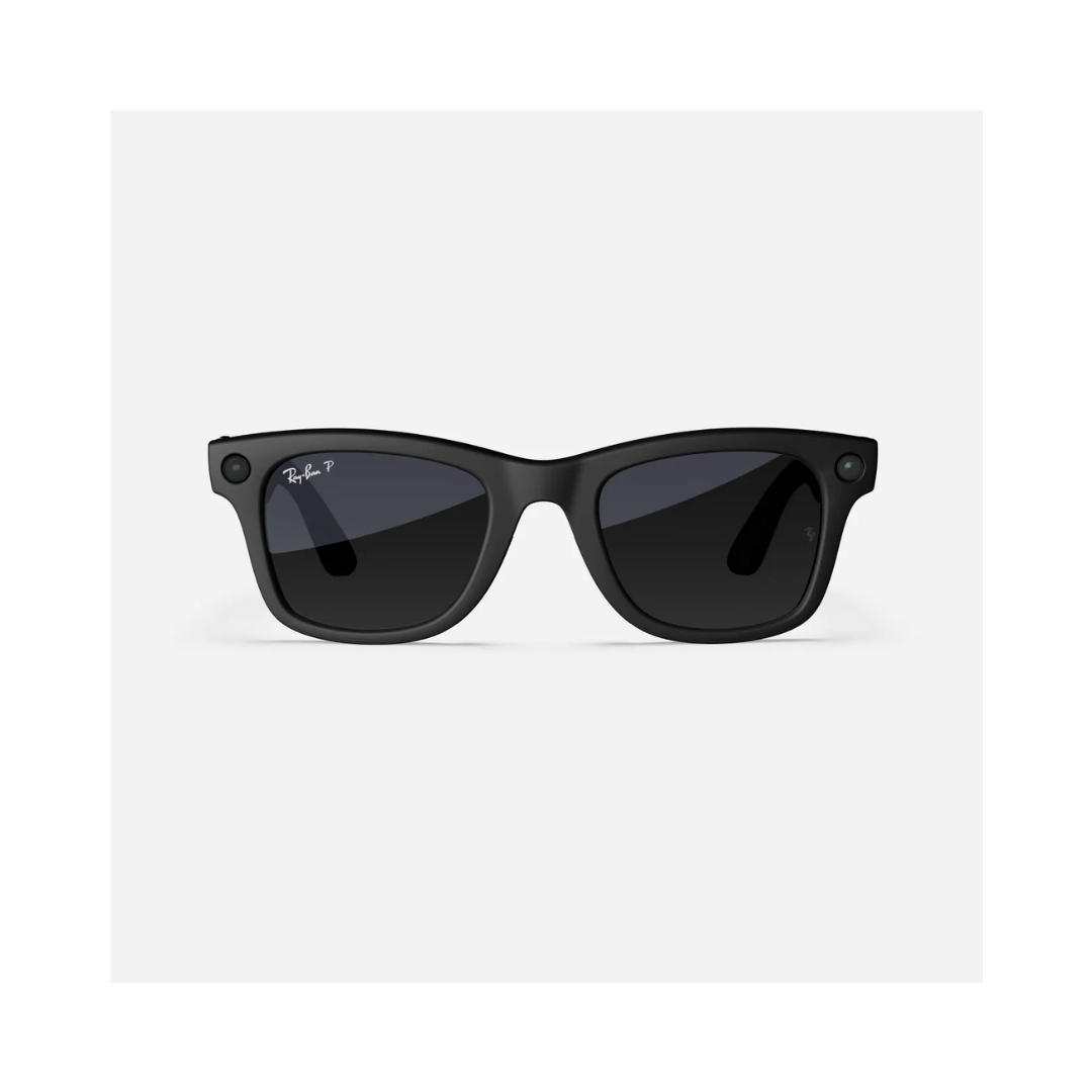 Ray Ban Meta Smart Glasses - Wayfarer Matte Black Graphite Lenses