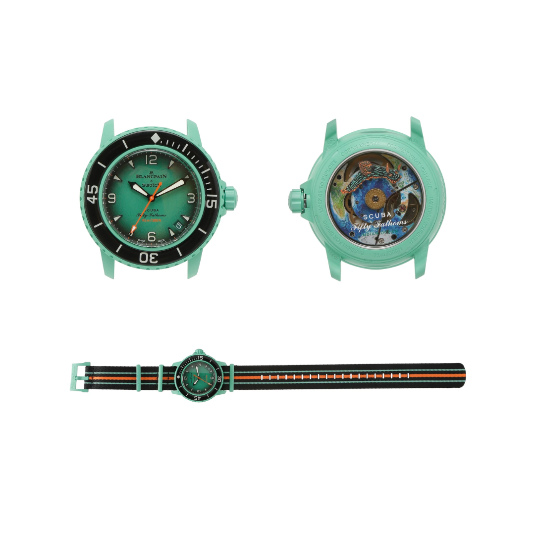 Swatch x Blancpain Bioceramic Scuba Fifty Fathoms Indian Ocean