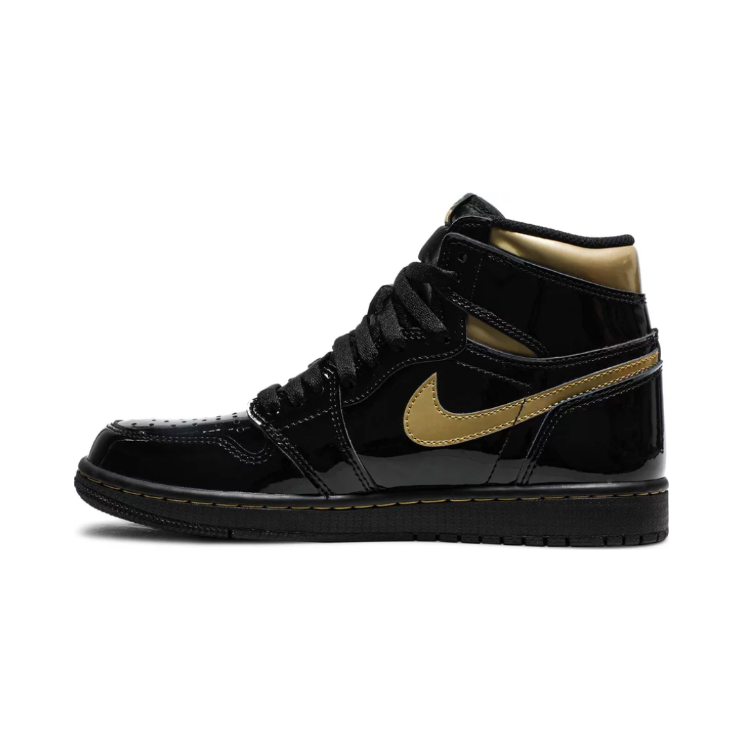 Air Jordan 1 High Black Metallic Gold