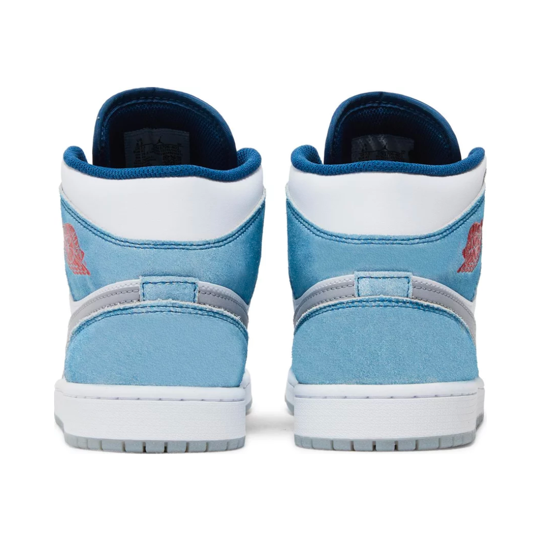 Air Jordan 1 Mid 'French Blue Fire Red'