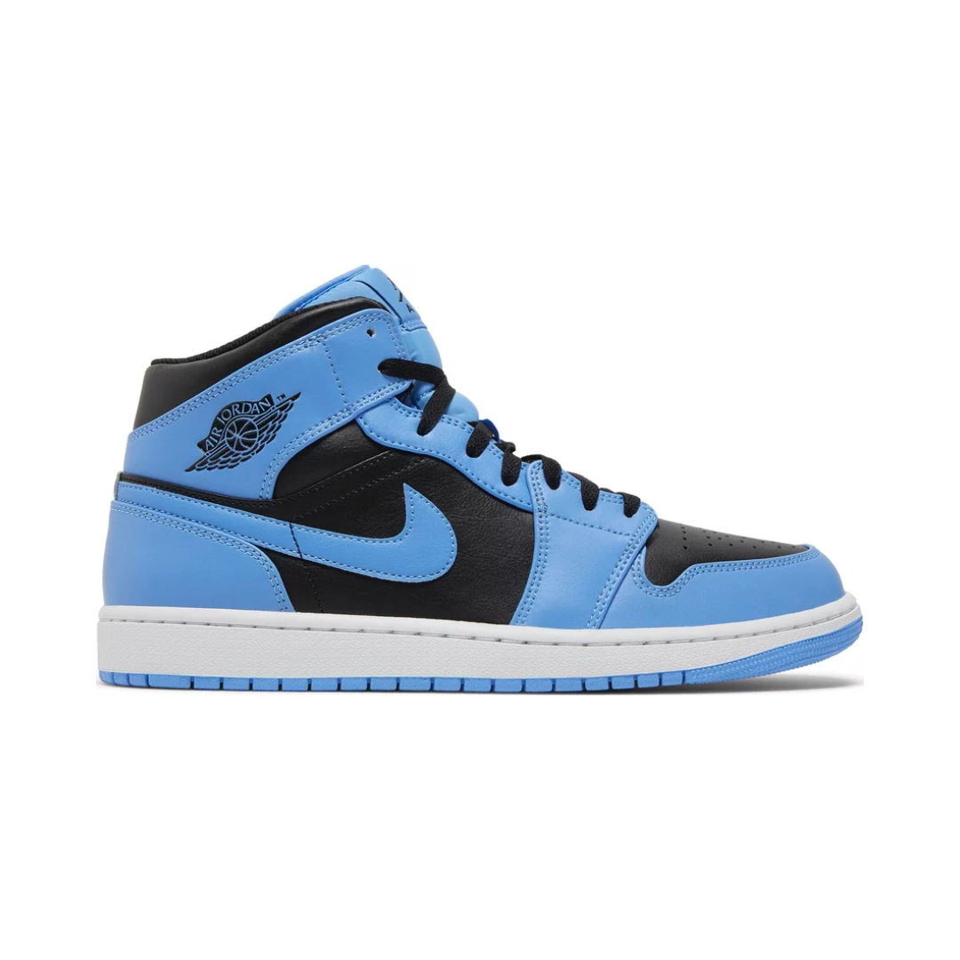 Air Jordan 1 Mid 'University Blue Black'