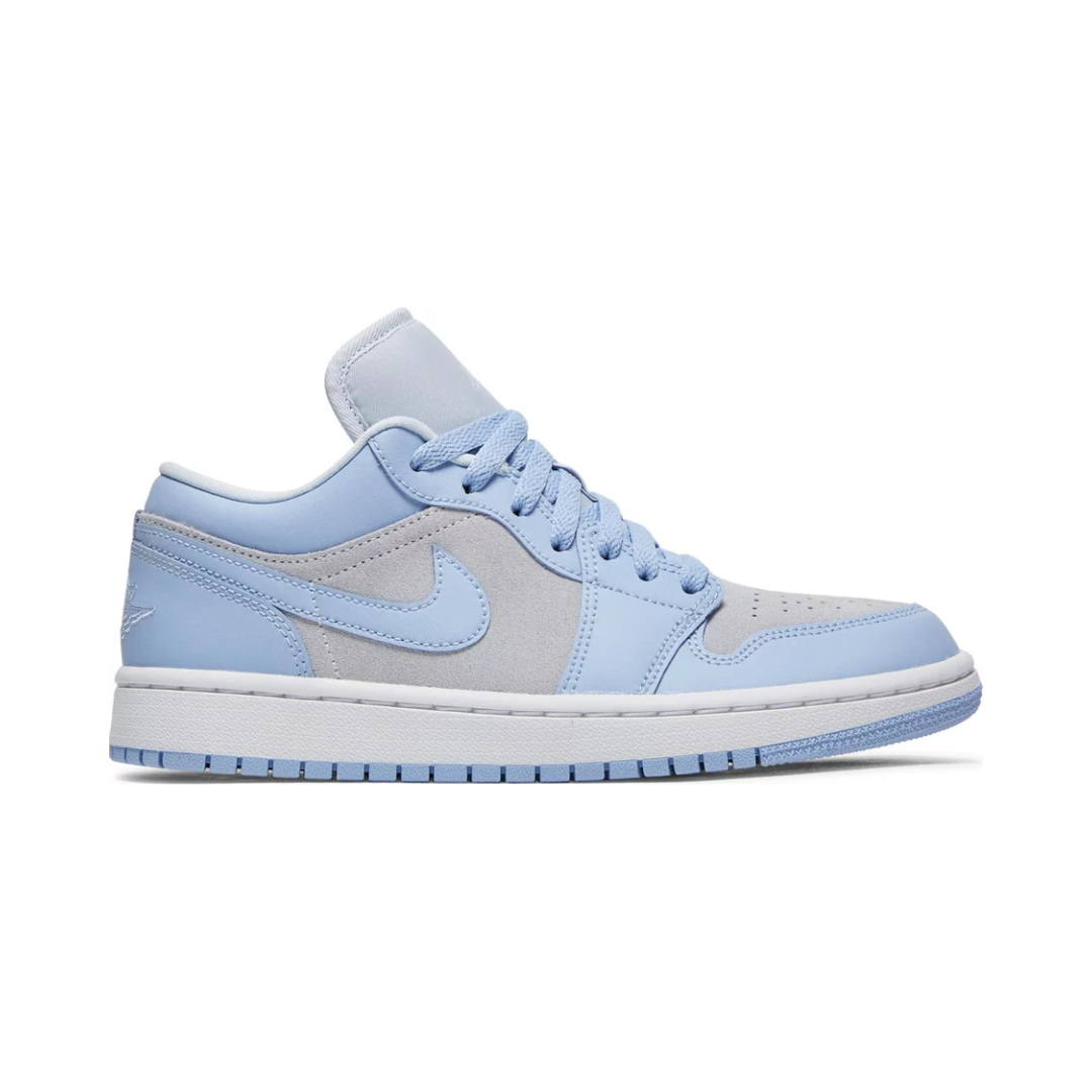 Women's Air Jordan 1 Low 'Football Grey / Aluminium Blue'