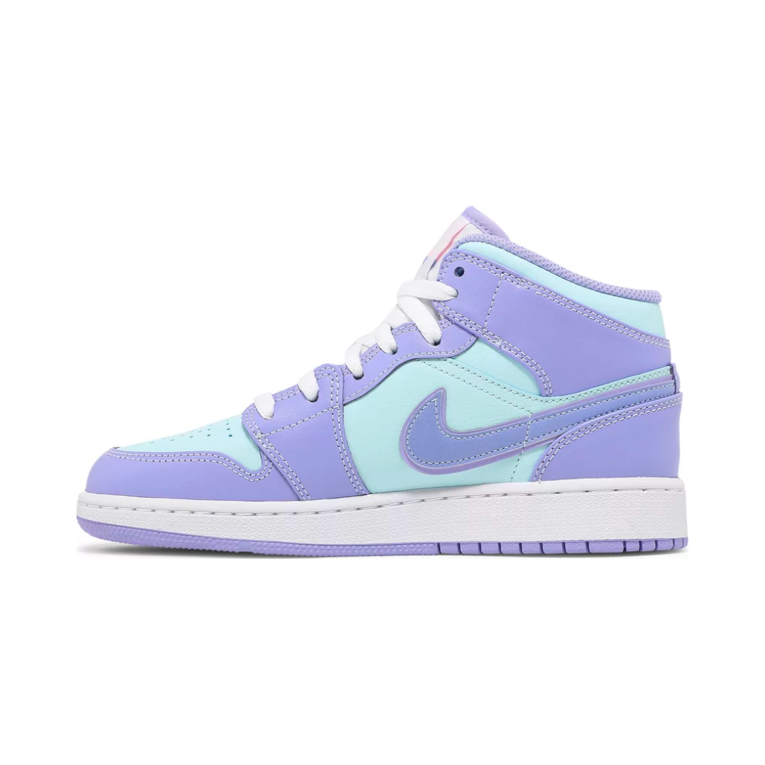Air Jordan 1 Mid 'Purple Aqua'