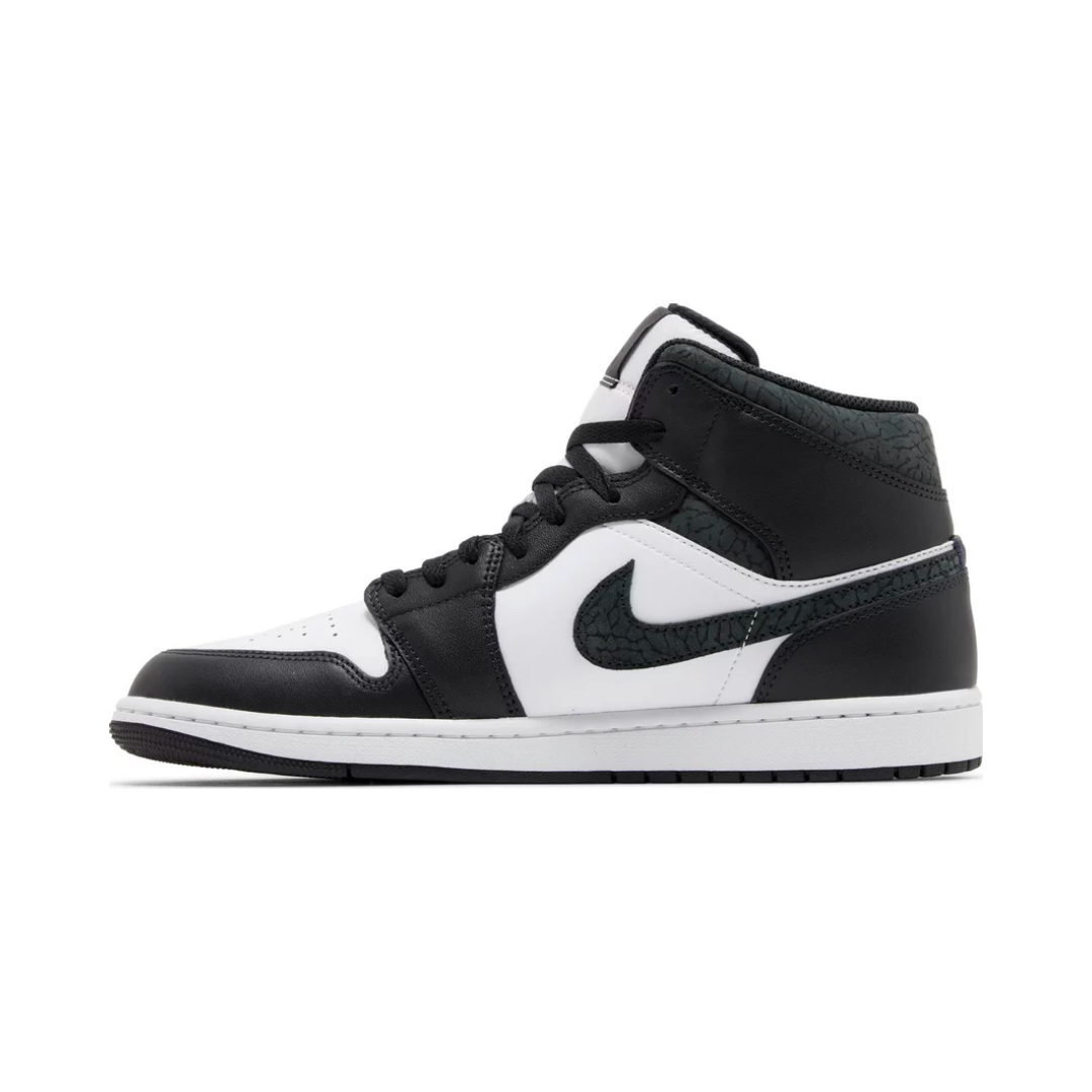 Air Jordan 1 Mid 'Black/Cement Grey-Fire Red-White'