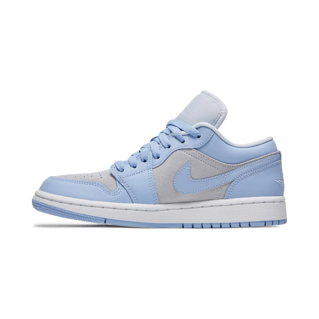 Women's Air Jordan 1 Low 'Football Grey / Aluminium Blue'