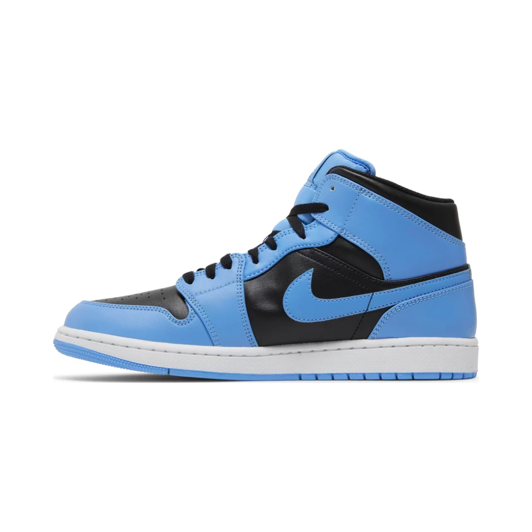 Air Jordan 1 Mid 'University Blue Black'