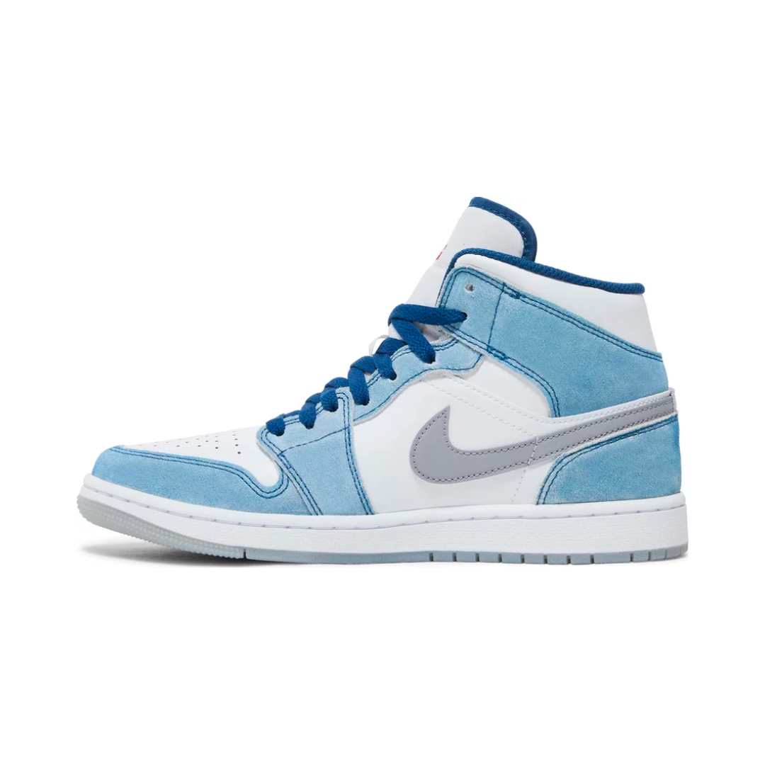 Air Jordan 1 Mid 'French Blue Fire Red'