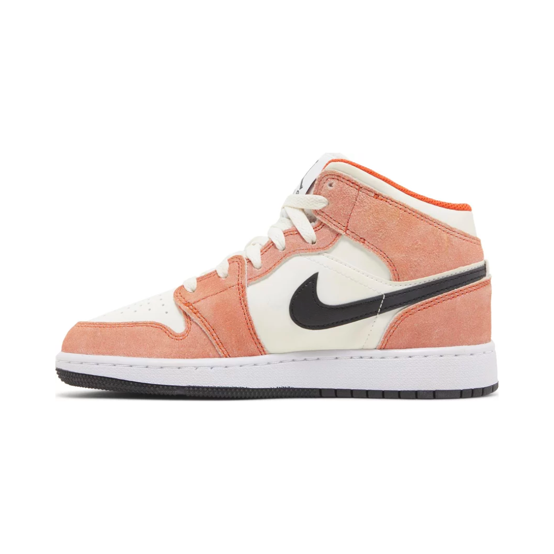 Air Jordan 1 Mid 'Team Orange Suede'