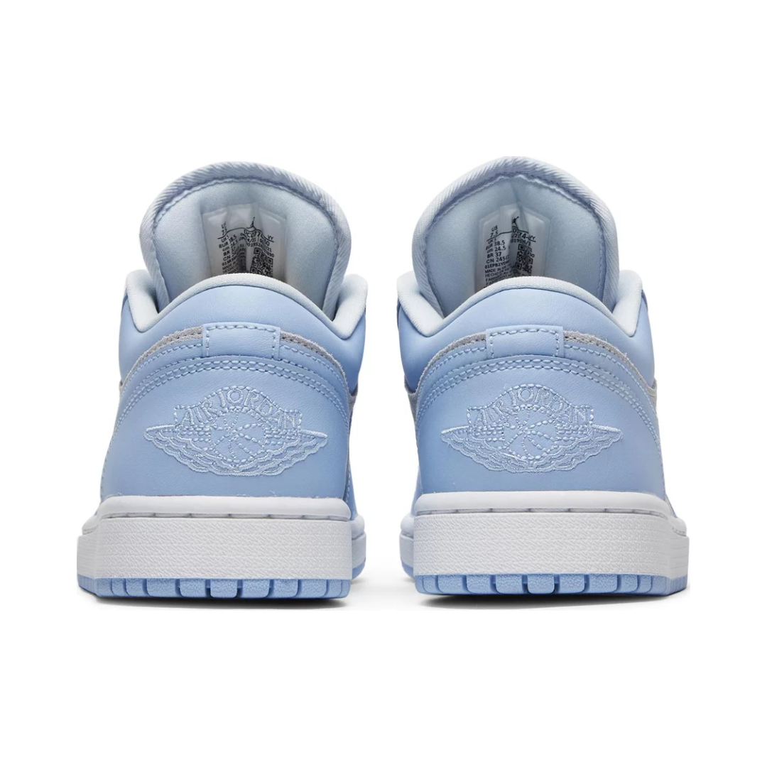 Women's Air Jordan 1 Low 'Football Grey / Aluminium Blue'