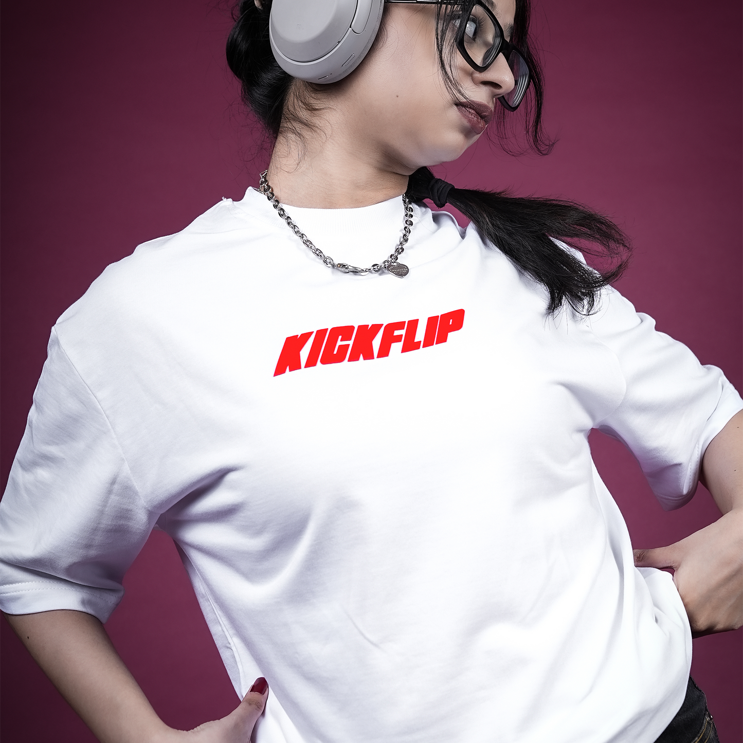 WHITE "BASIC" TEE