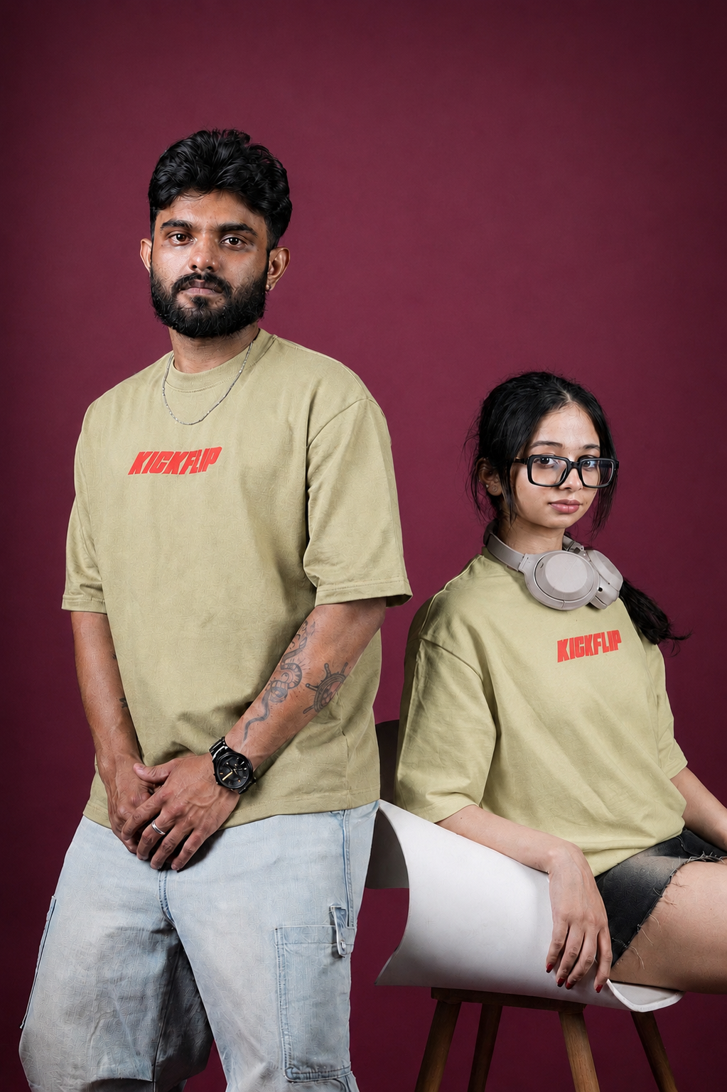 BEIGE "BASIC" TEE