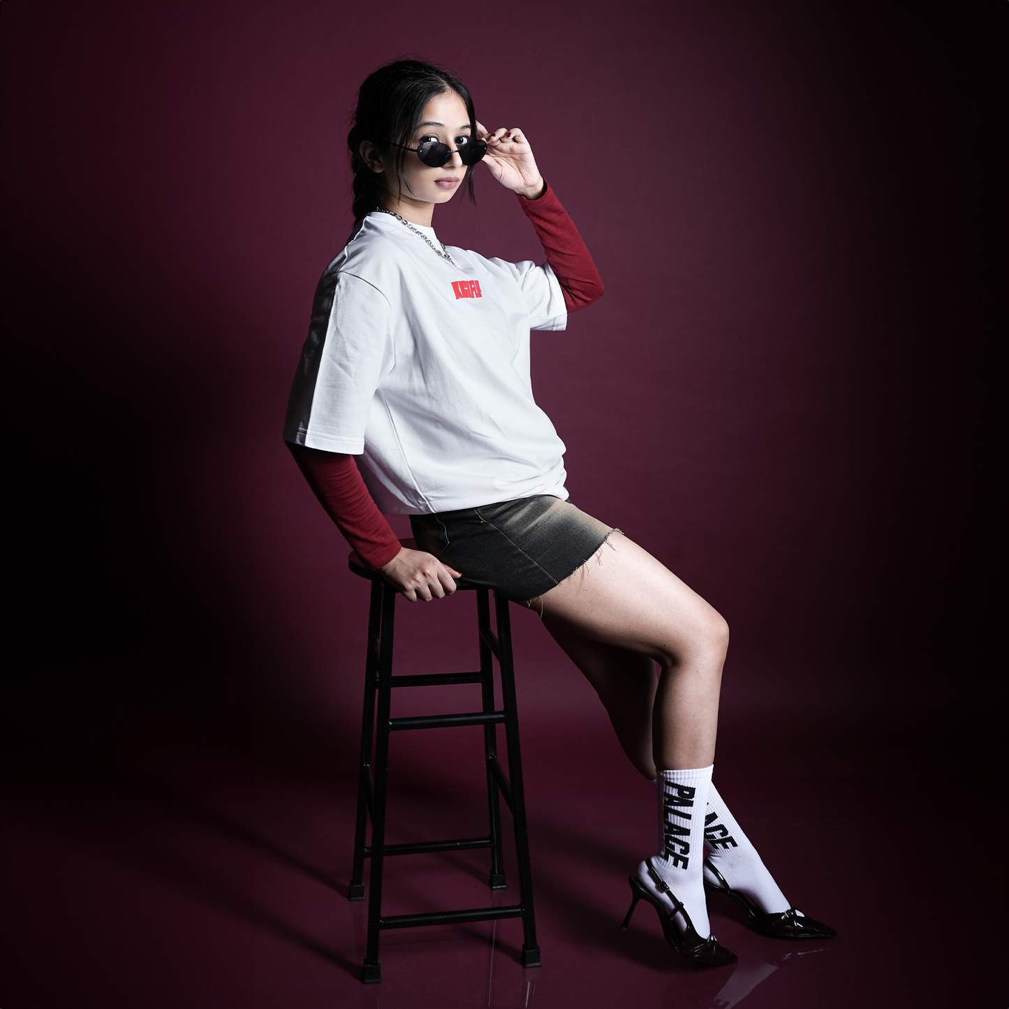 WHITE "BASIC" TEE