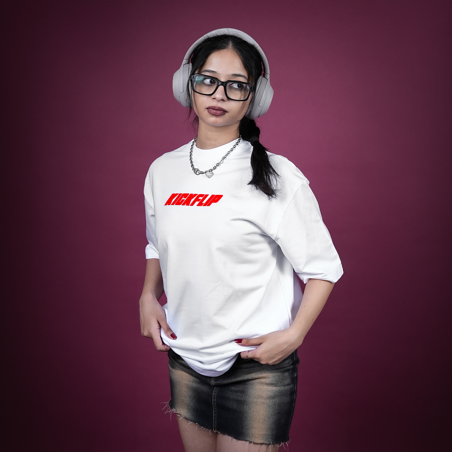WHITE "BASIC" TEE