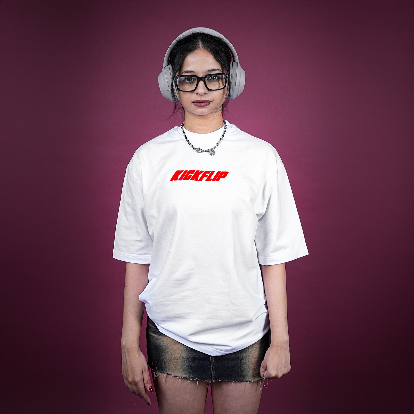 WHITE "BASIC" TEE