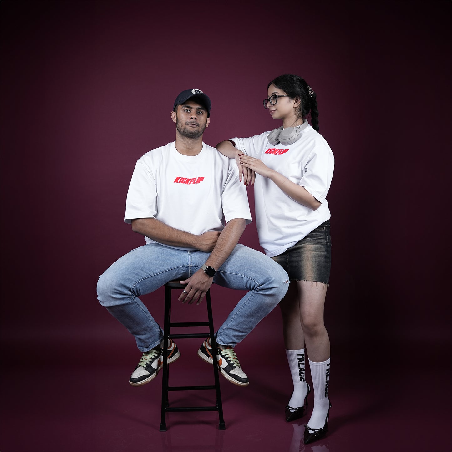 WHITE "BASIC" TEE